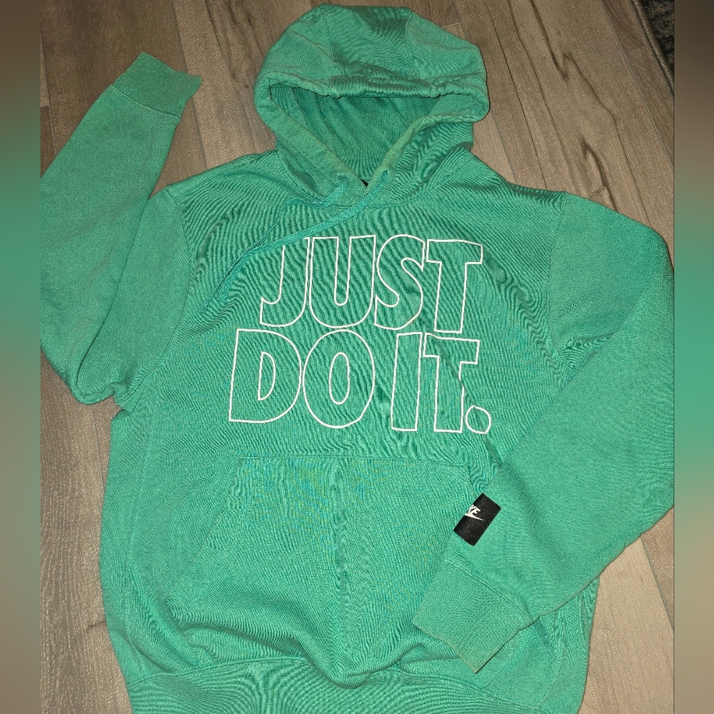Teal nike hoodie sz sm